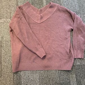 Zenana Premium off shoulder V-neck sweater